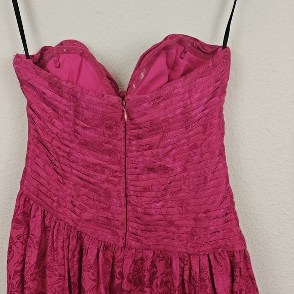 Free People Make An Entrance Strapless Floral Satin Maxi Dress Size 0 - Picture 14 of 15